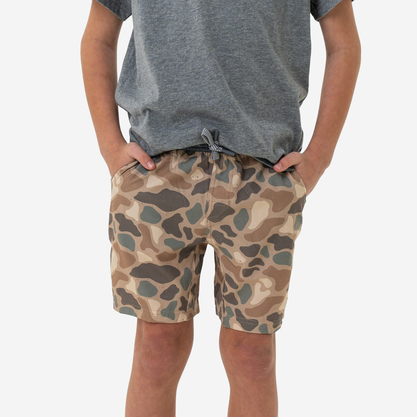 Youth Pintail Camo Athletic Short | BURLEBO