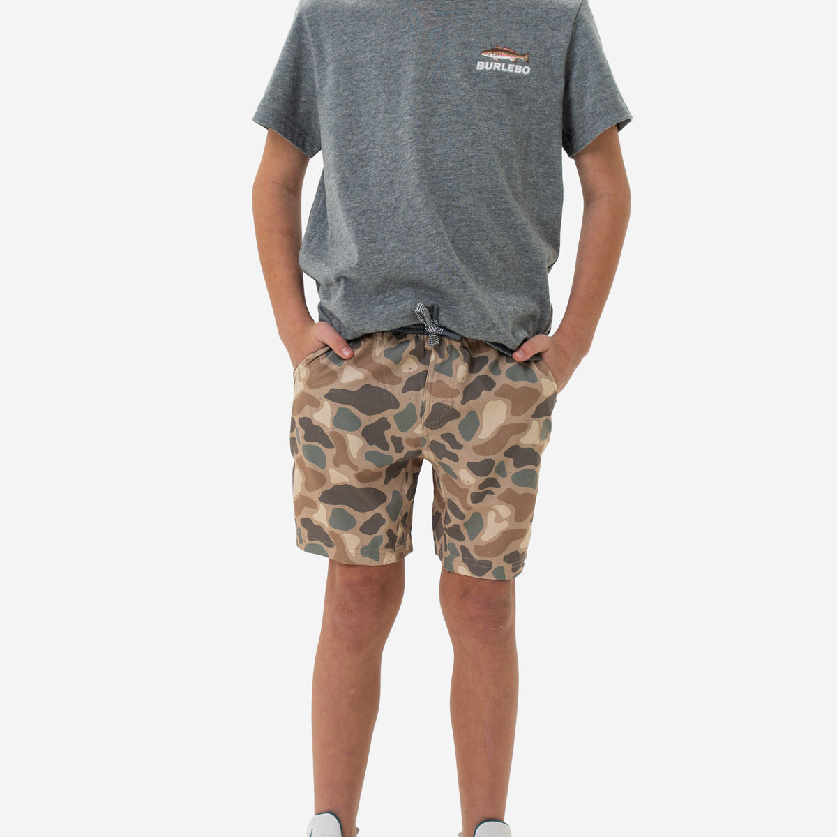 Youth Athletic Short - Pintail Camo