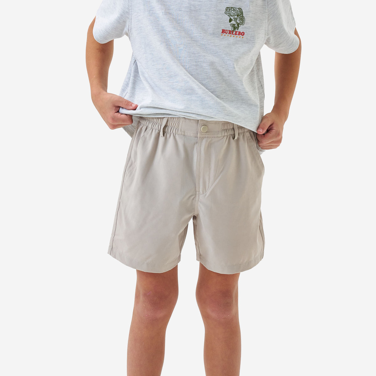 Youth Everyday Short - Light Khaki - Old Glory Pocket