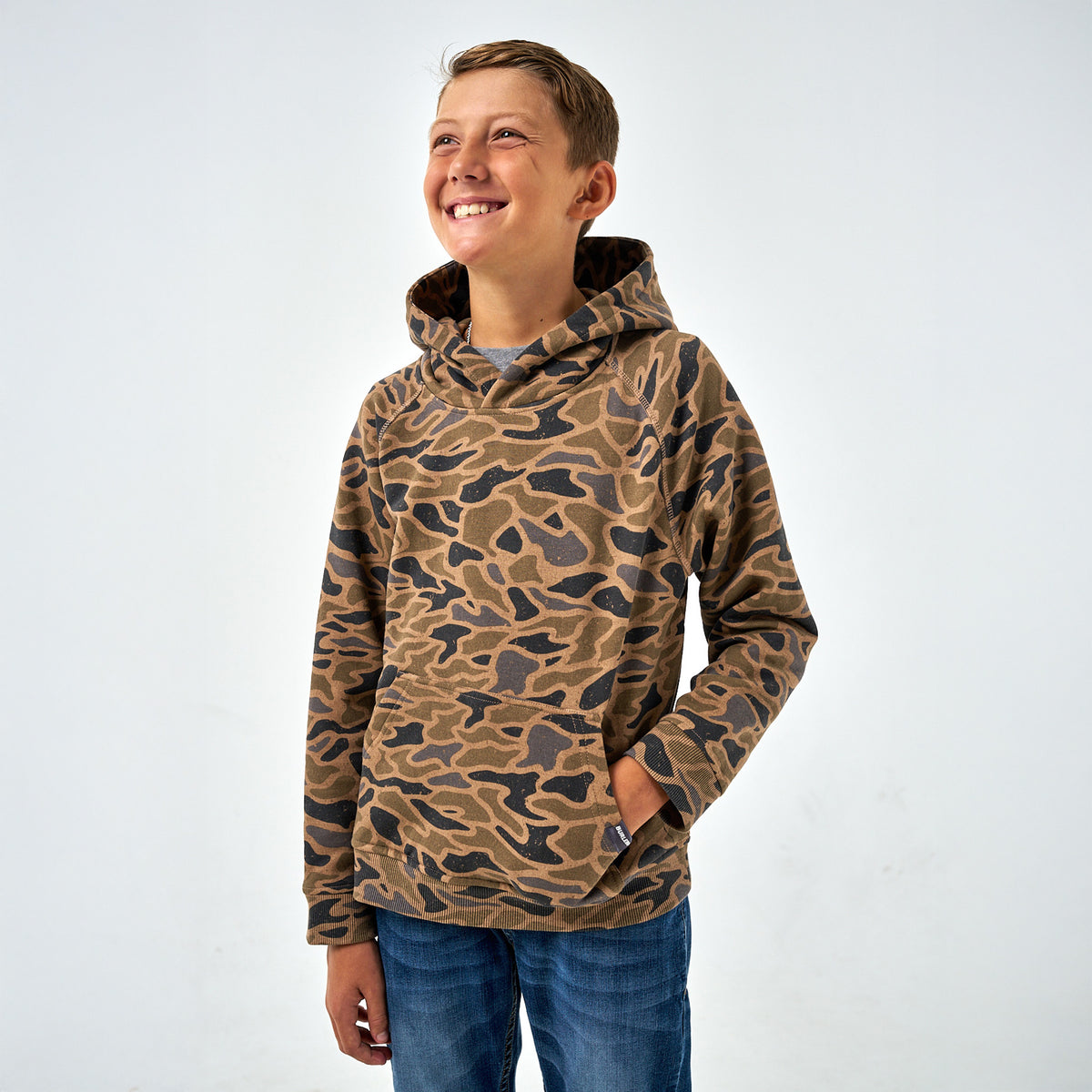 Youth Fleece Hoodie - Gauge Camo