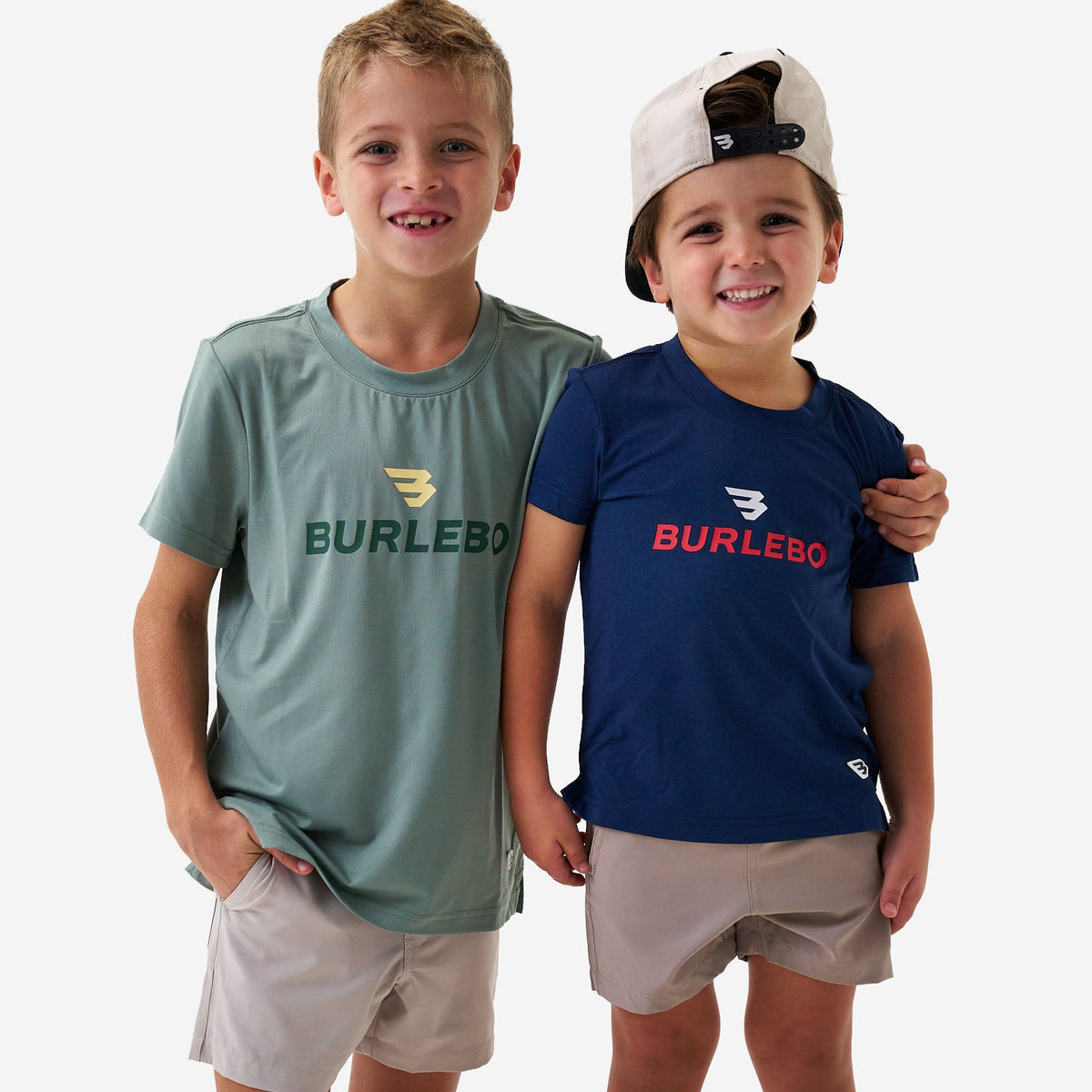 Youth Go To Tee Prepack - Flying B Logo - Navy & Sage