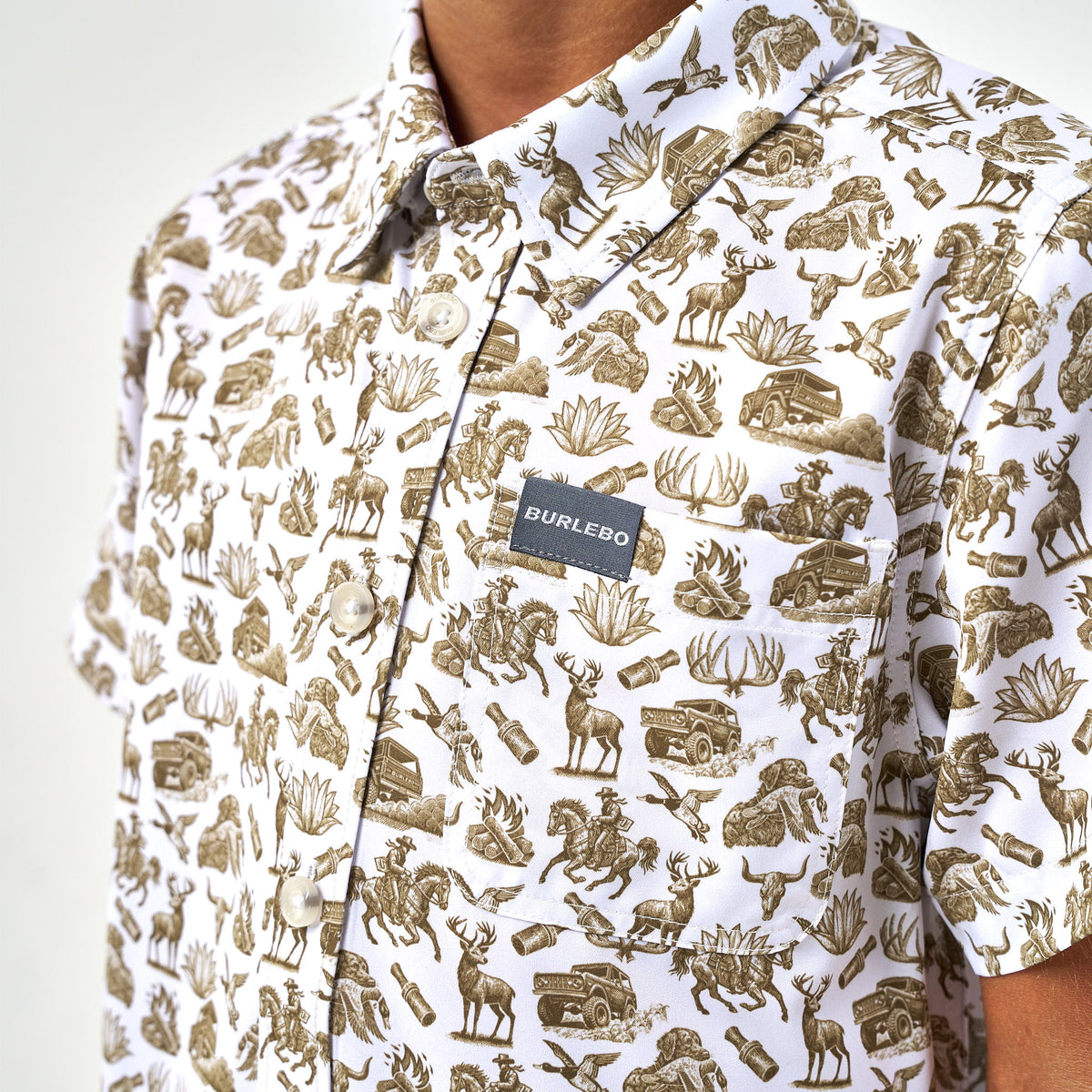 Youth - Performance Button Up - Into The Wild