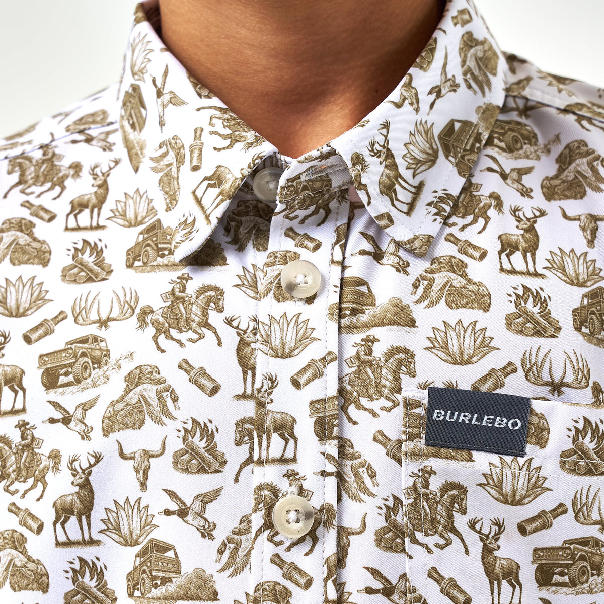 Youth - Performance Button Up - Into The Wild