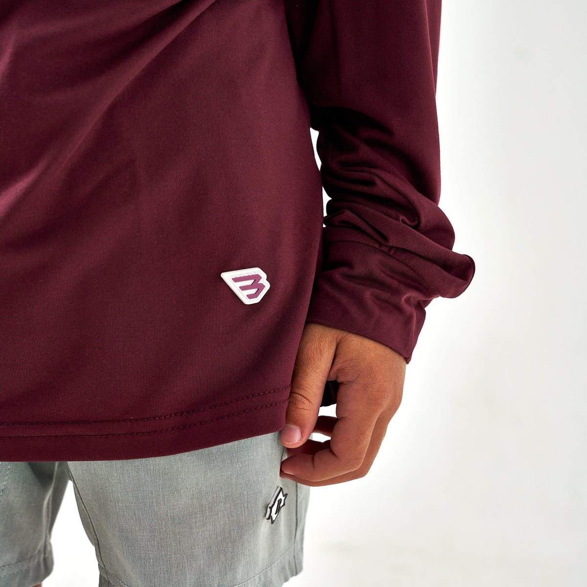 Youth Performance Hoodie - Maroon