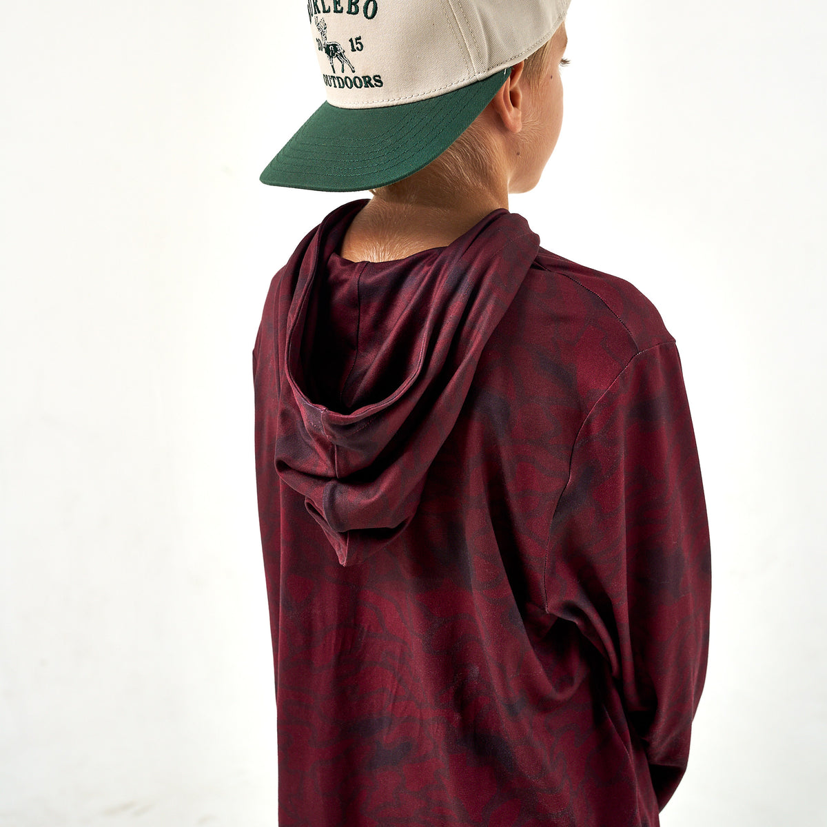 Youth - Performance Hoodie - Maroon Texas Camo