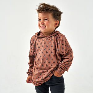 Youth - Performance Hoodie - Whitetail Deer - Brown