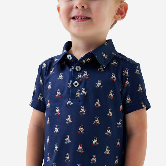 Youth Performance Polo - Skate Dog