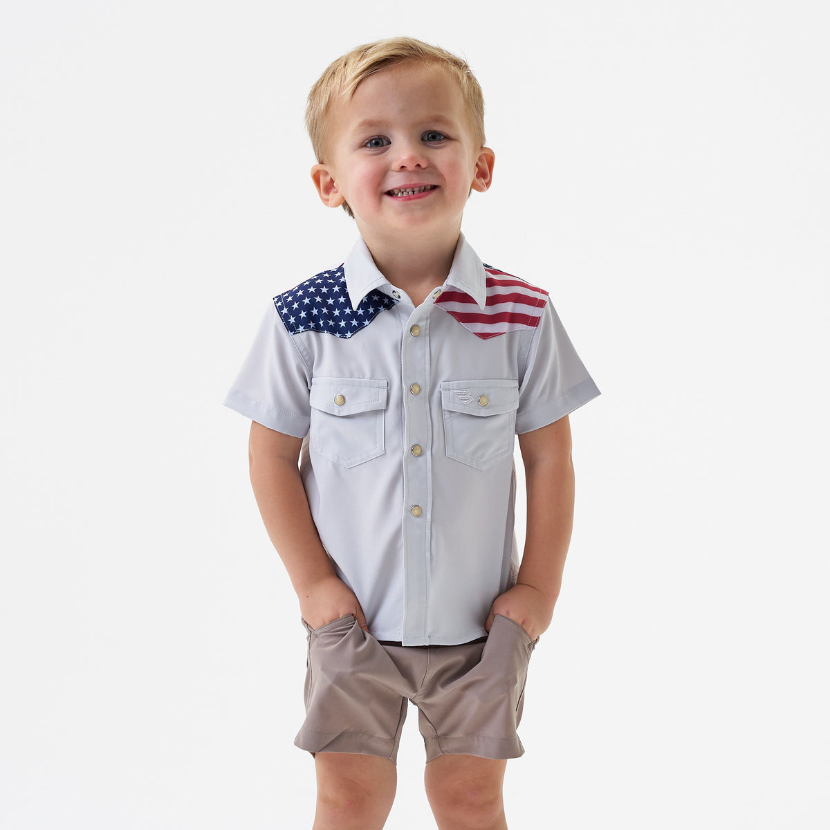 Youth Performance Western Shirt - All American