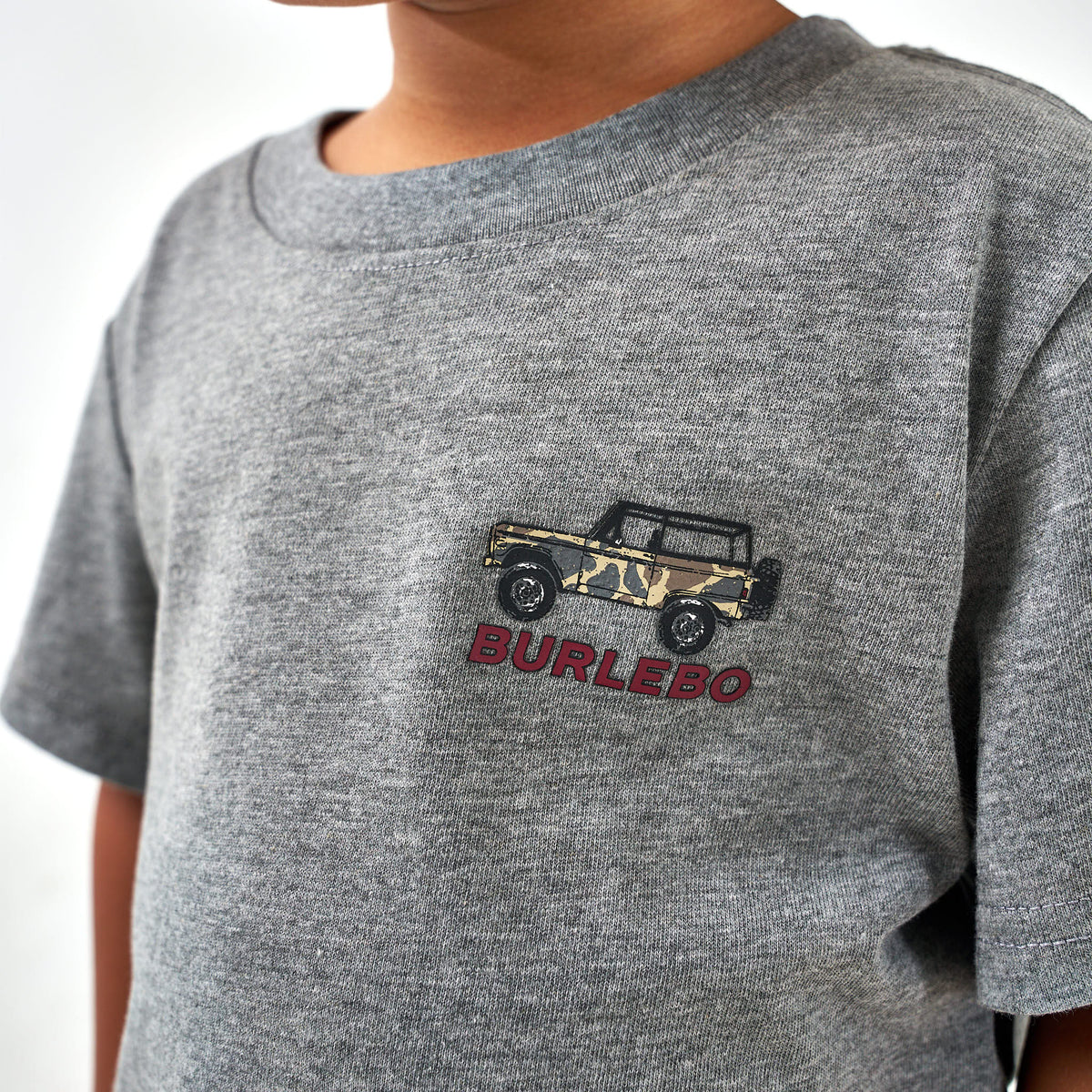 Youth - Short Sleeve Tee - Off Road Bronco - Dark Heather Grey