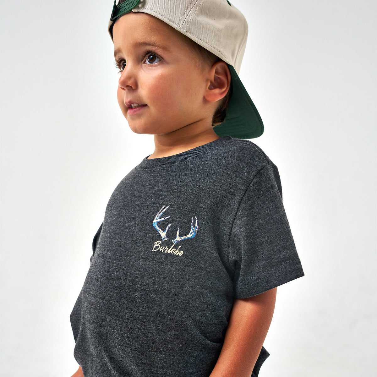 Youth - Short Sleeve Tee - Whitetail Season - Heather Black