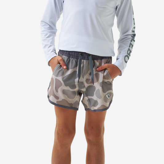 Youth Swim Trunk - Jumbo Classic Deer Camo