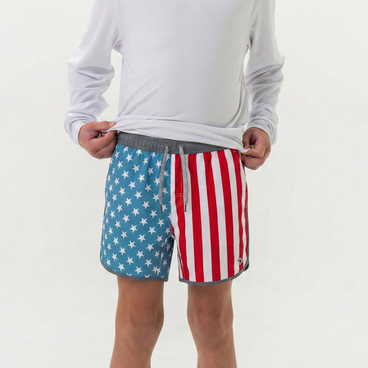 Youth Swim Trunk - Throwback USA