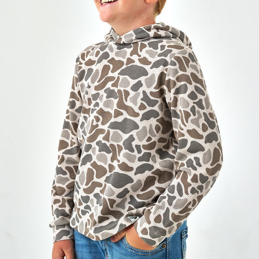 Youth Thermal Hoodie - Classic Deer Camo