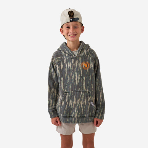 Youth Vintage Washed Graphic Hoodie - Field Badge