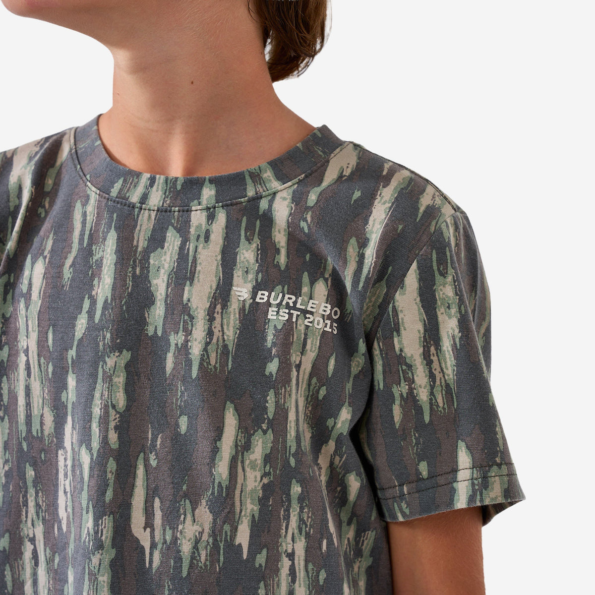 Youth - Vintage Washed Graphic Tee - Proverbs 27:17 - Midland Camo — image 3