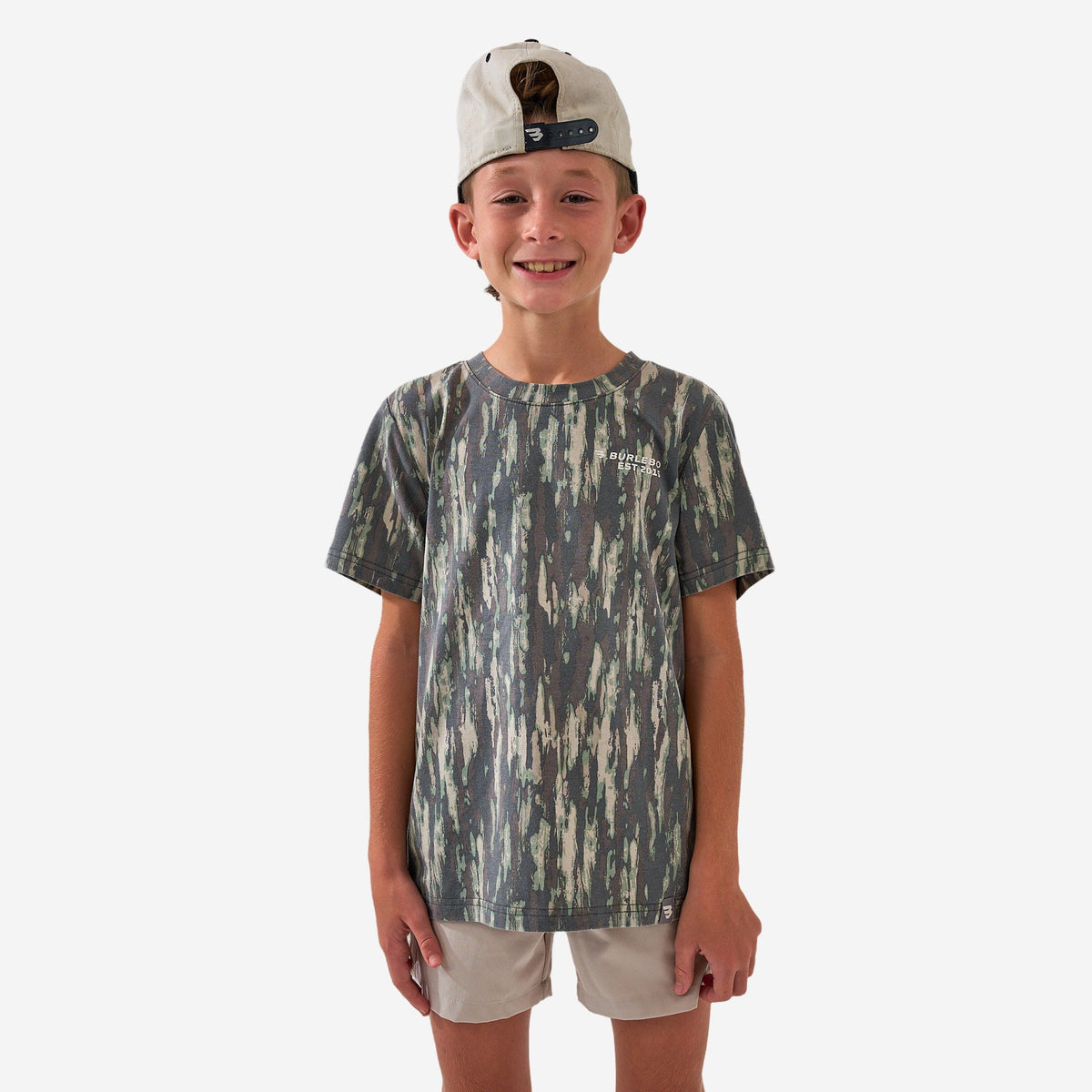 Youth - Vintage Washed Graphic Tee - Proverbs 27:17 - Midland Camo — image 4