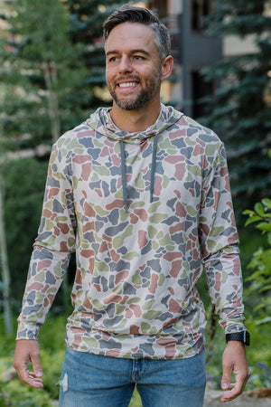 Performance Hoodie - Driftwood Camo - BURLEBO