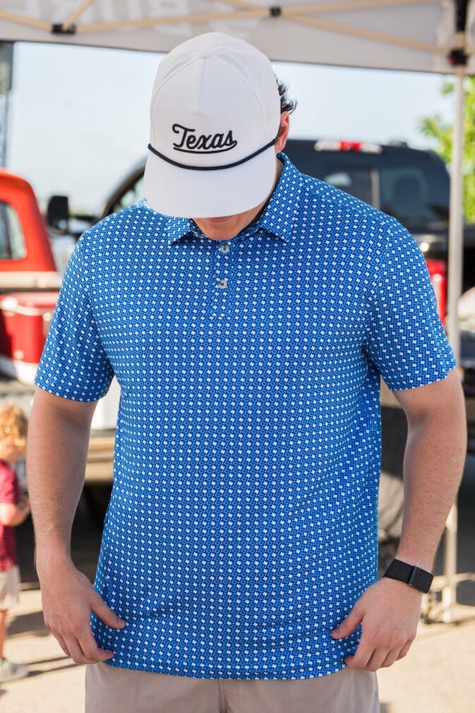 The Burlebo Performance Polo in Texas Light Blue main image 0