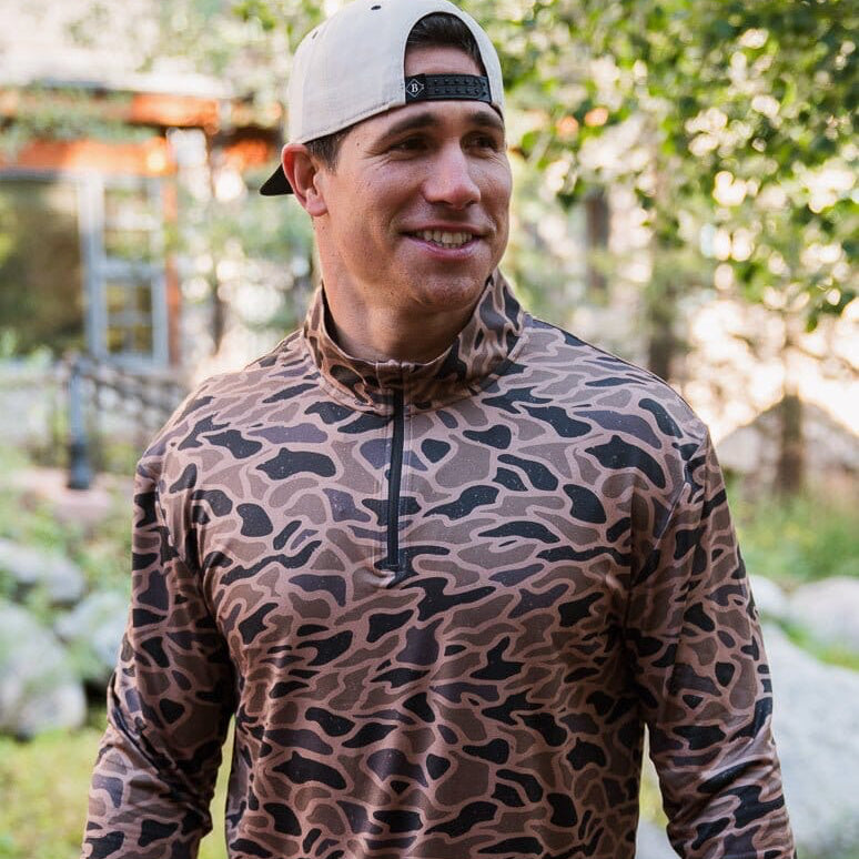 Performance Quarter Zip - Gauge Camo - BURLEBO
