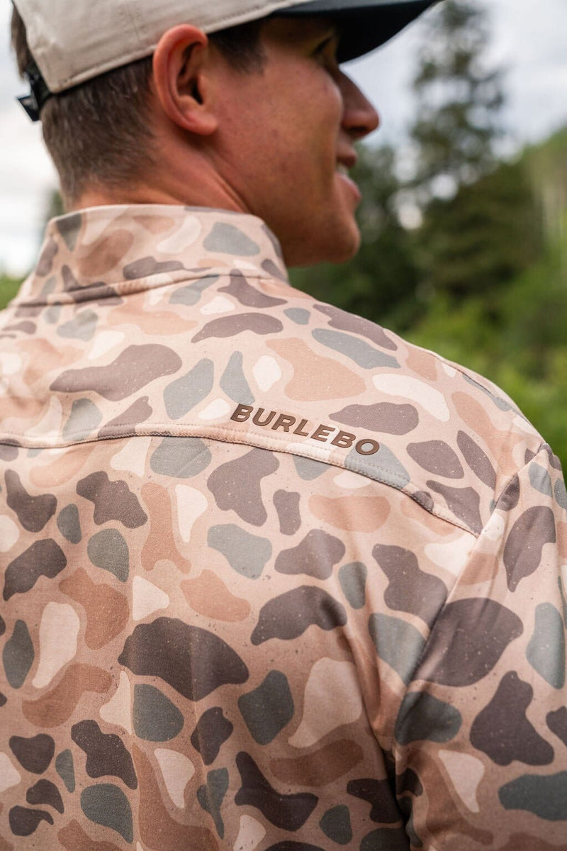 Burlebo-Quarter Zip - Rocky Mountain Camo