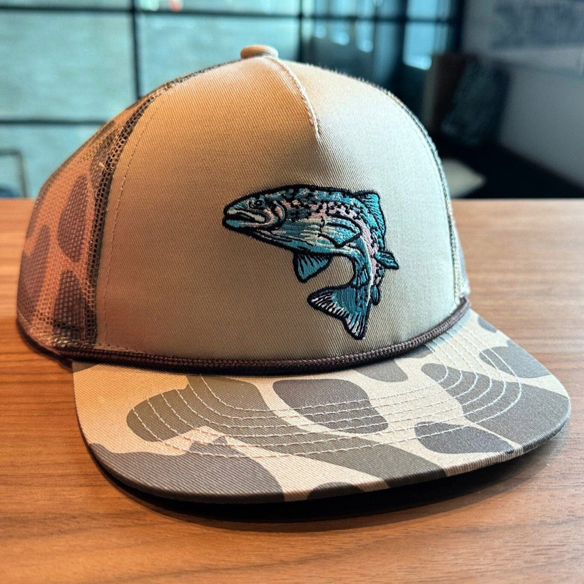 Youth Cap - Retro Camo Trout - BURLEBO