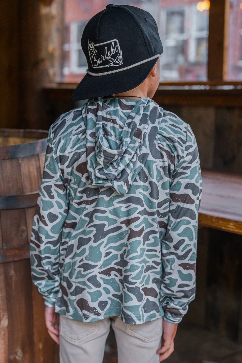 Youth Performance Hoodie Retro Duck Camo BURLEBO