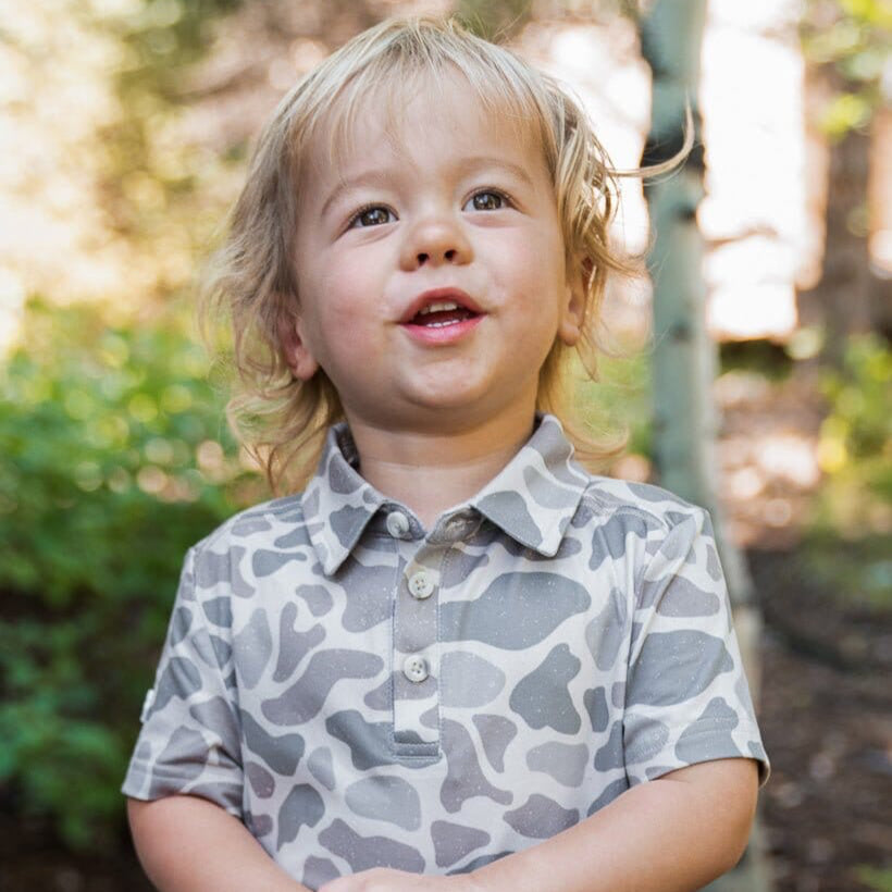 Youth Polo - Classic Deer Camo - BURLEBO