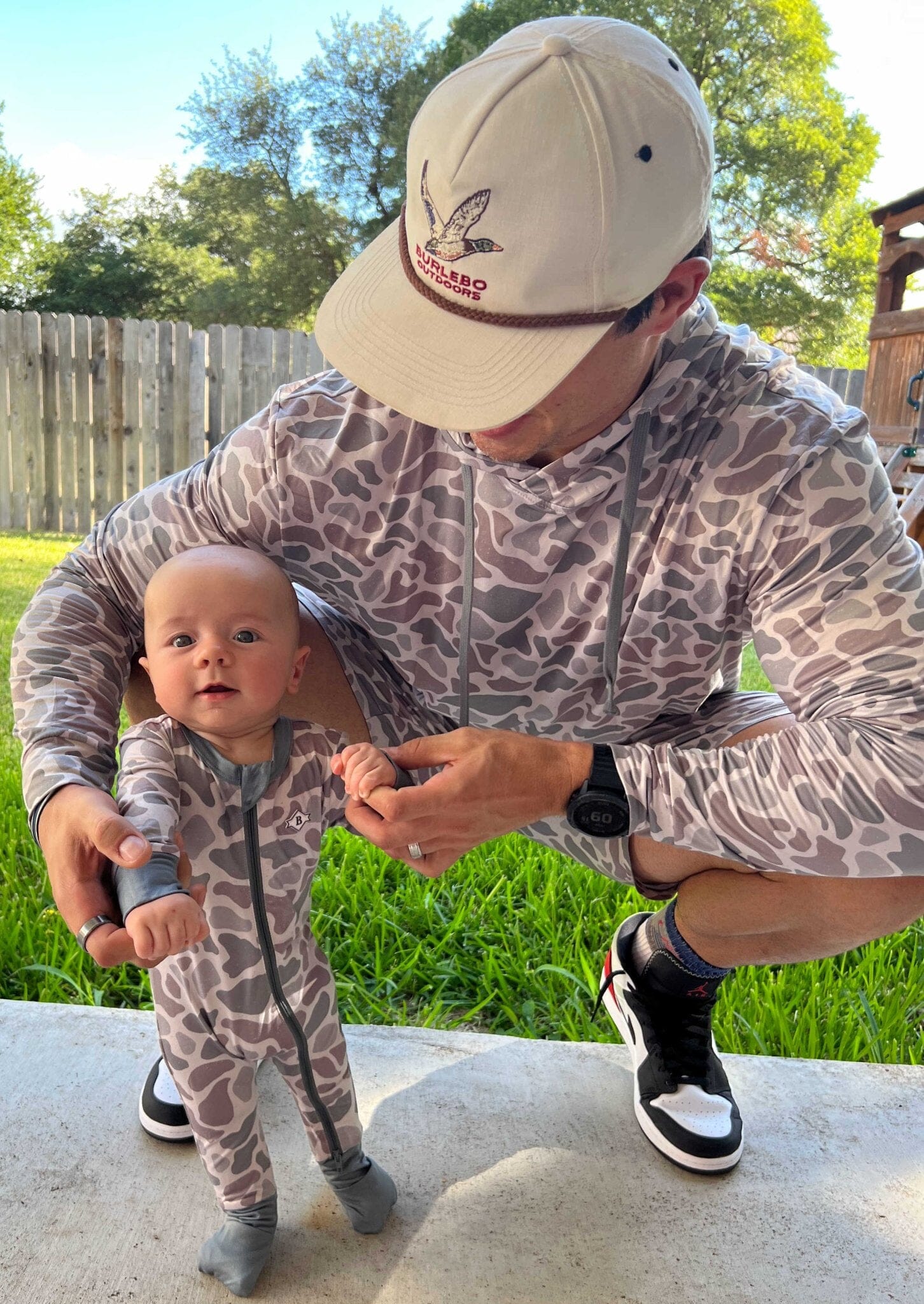 Baby Zip Up Classic Deer Camo – BURLEBO - Main Image
