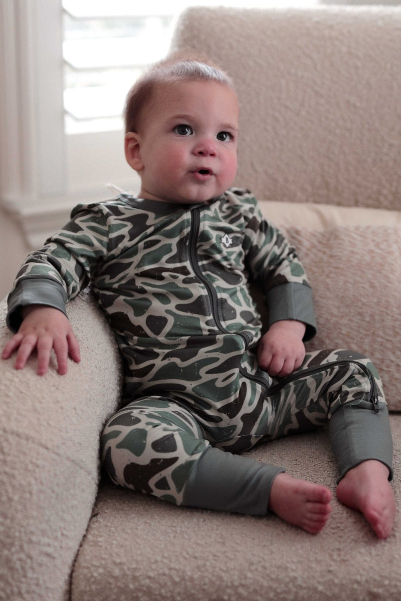 Burlebo Baby Zip Up | Ducks & Dogs main image 1