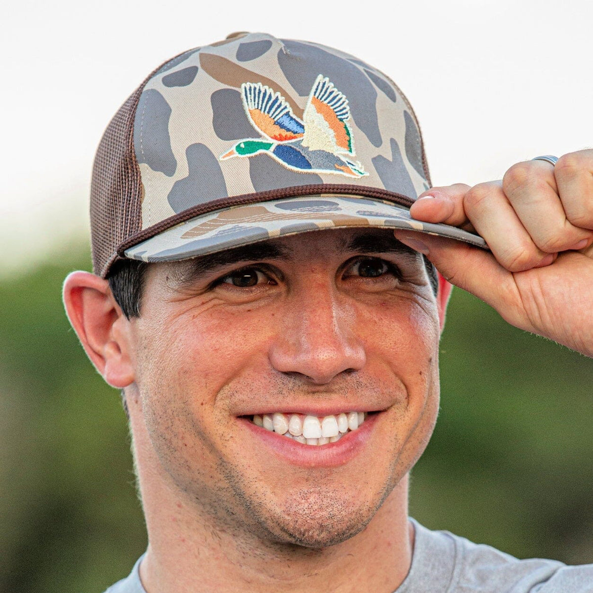 Burlebo Retro Camo Duck Cap