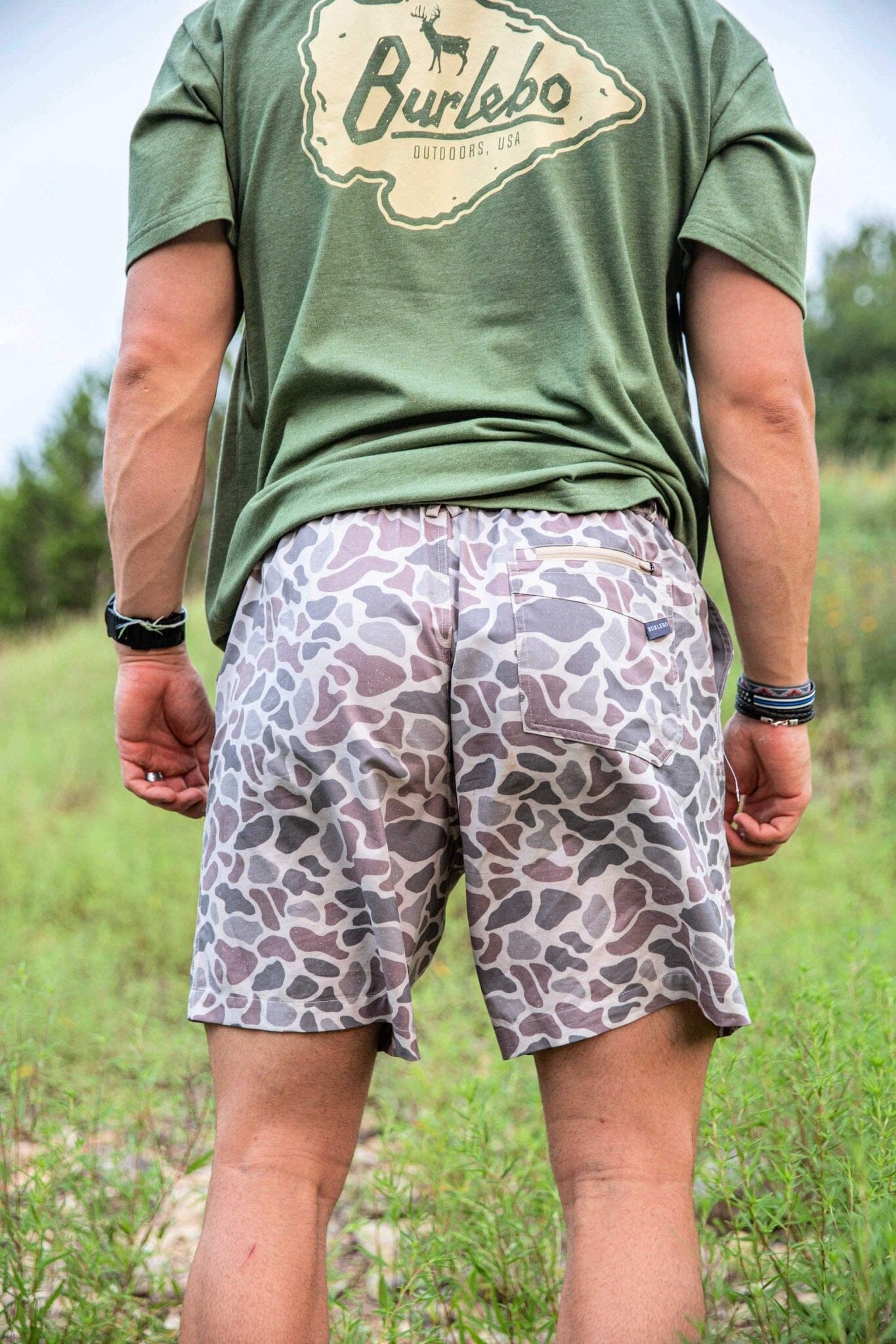 Everyday Short - Classic Deer Camo - Grey Pocket