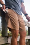 Everyday Short - Desert Tan - All Over Ducks Pocket - BURLEBO