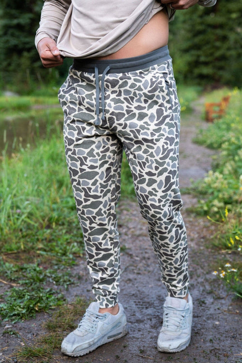 Fleece Joggers - Classic Deer Camo - BURLEBO