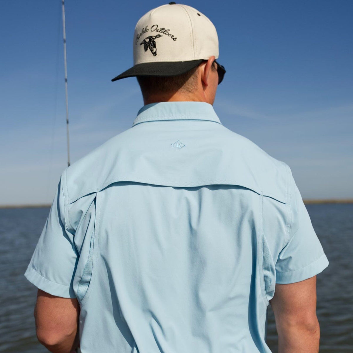 Performance Fishing Shirt - Dusty Blue - BURLEBO