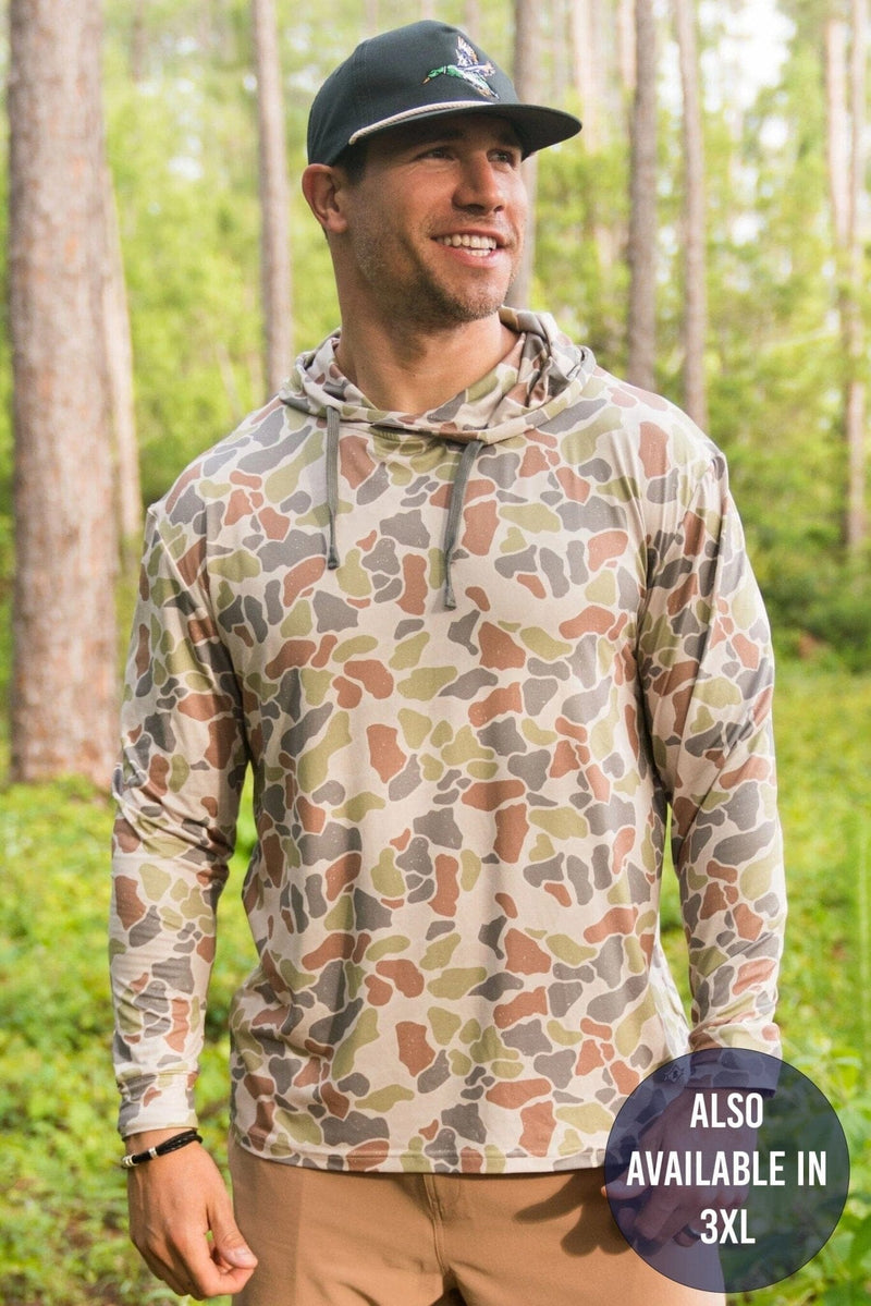 Performance Hoodie - Driftwood Camo – BURLEBO