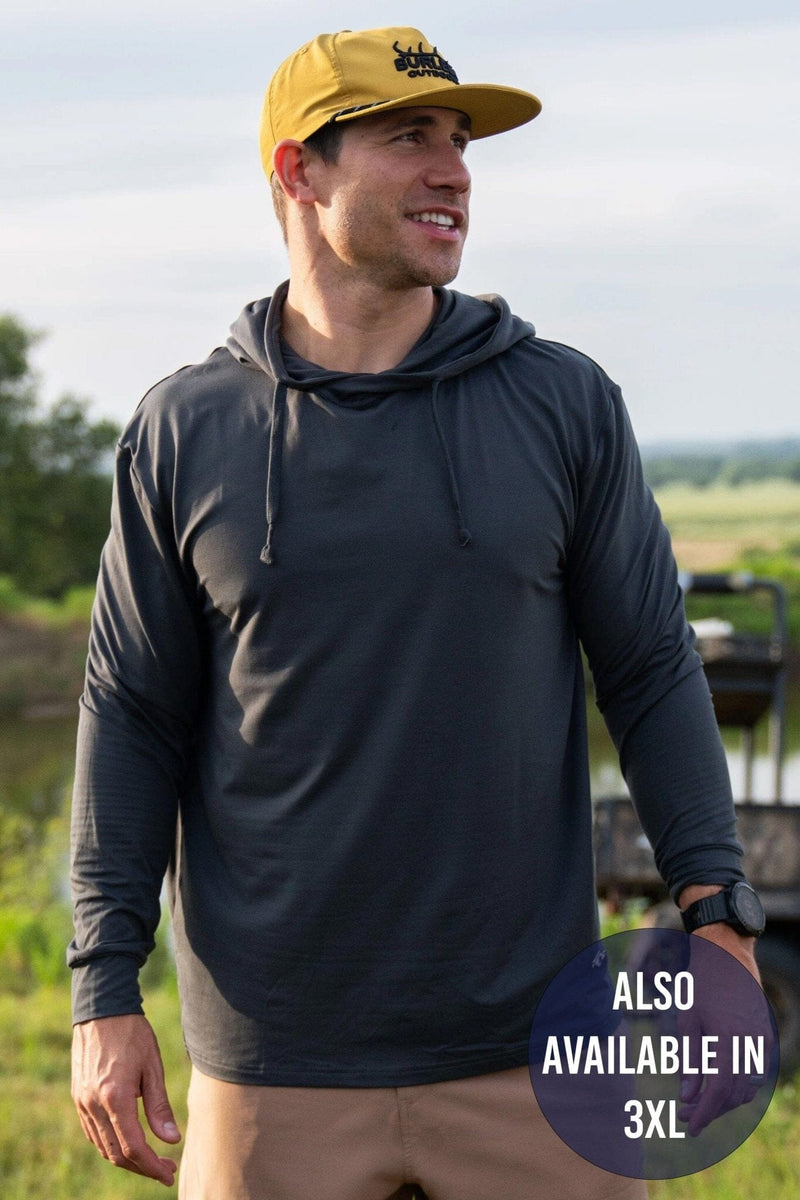Performance Hoodie Gun Metal Grey BURLEBO