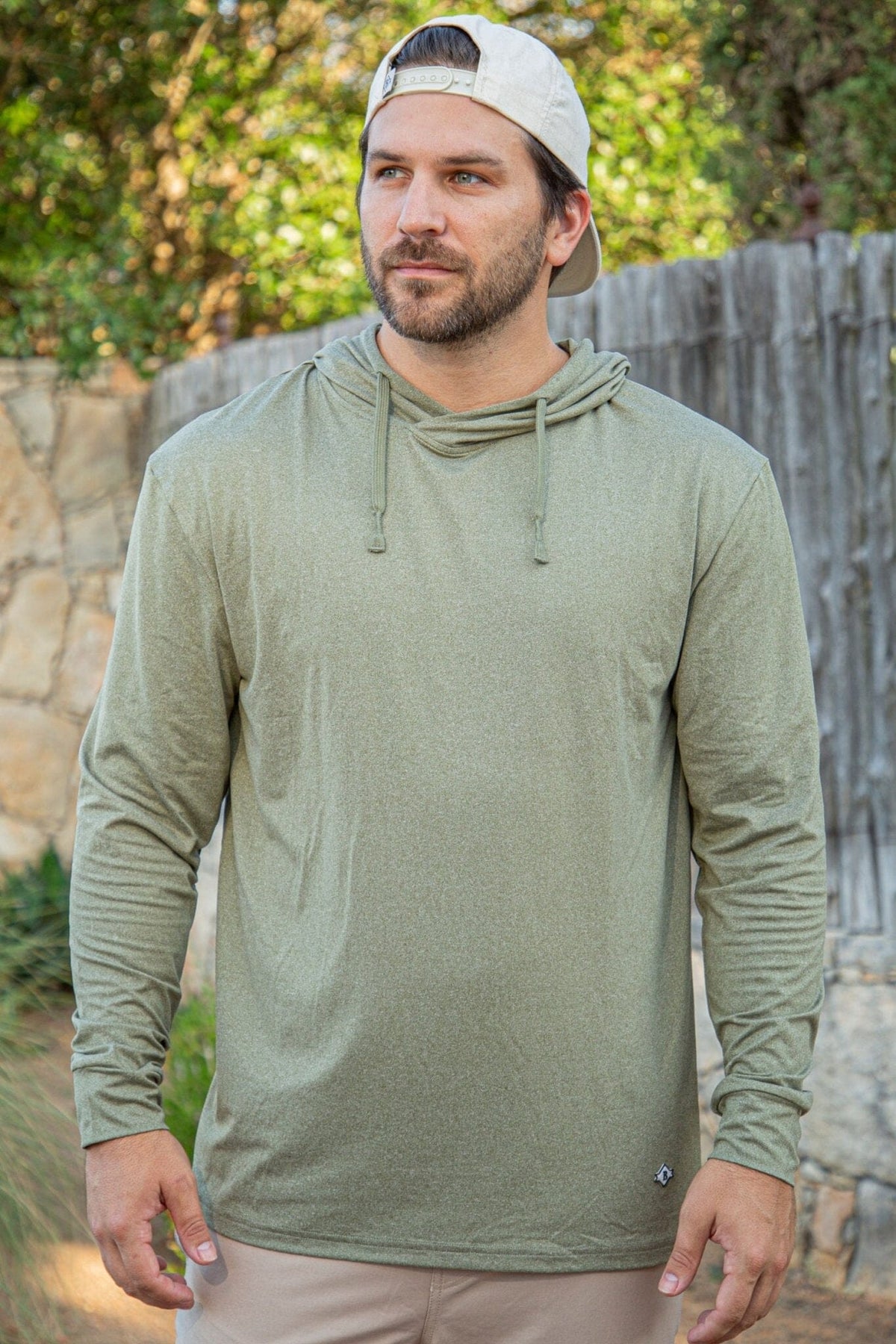 Performance Hoodie - Heather Sage - BURLEBO