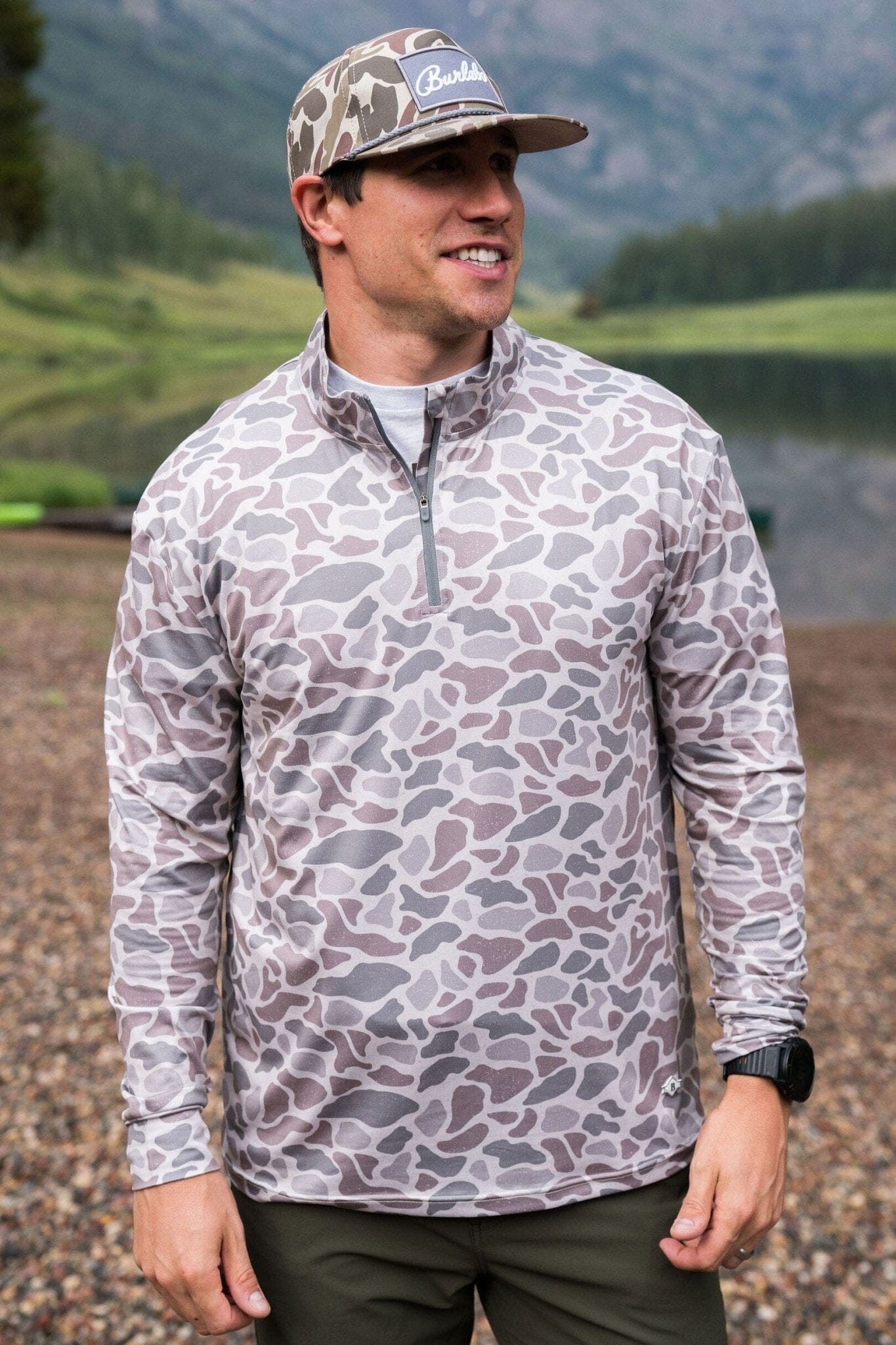 Performance Quarter Zip - Classic Deer Camo – BURLEBO