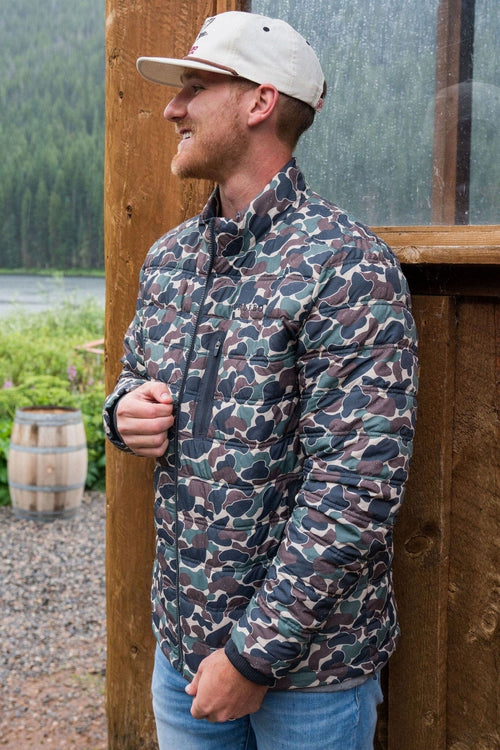 Puffer Jacket - Throwback Camo - BURLEBO