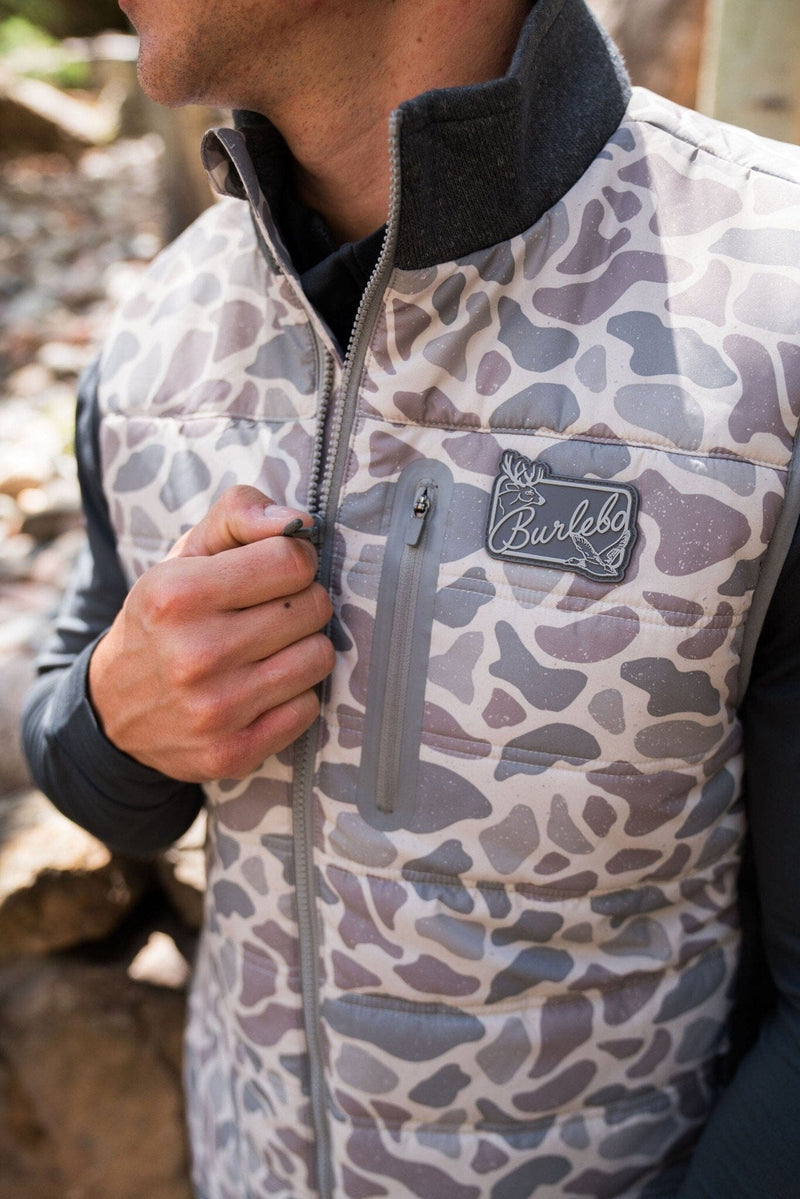 Puffer Vest - Classic Deer Camo - BURLEBO