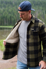 Shacket - Olive and Black - BURLEBO