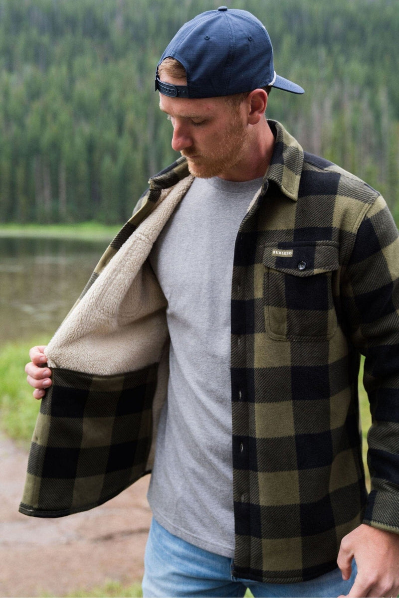 Shacket - Olive and Black - BURLEBO