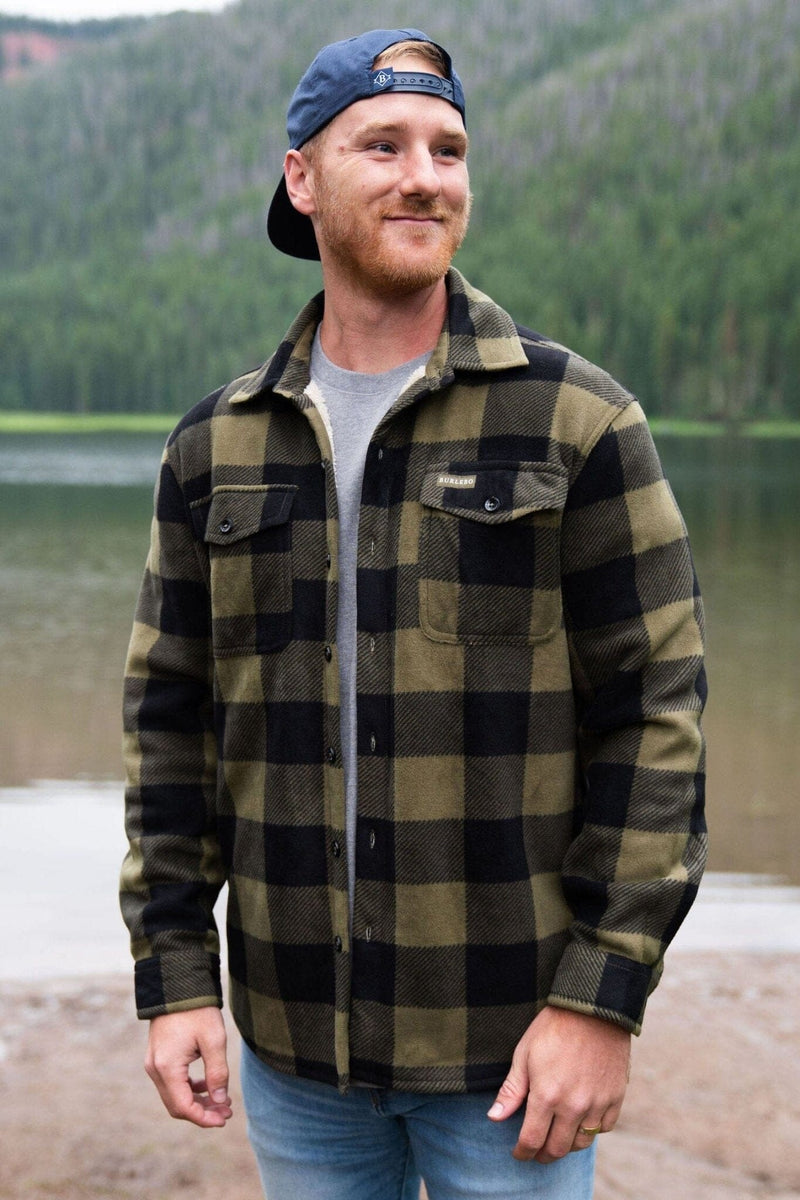 Shacket - Olive and Black - BURLEBO