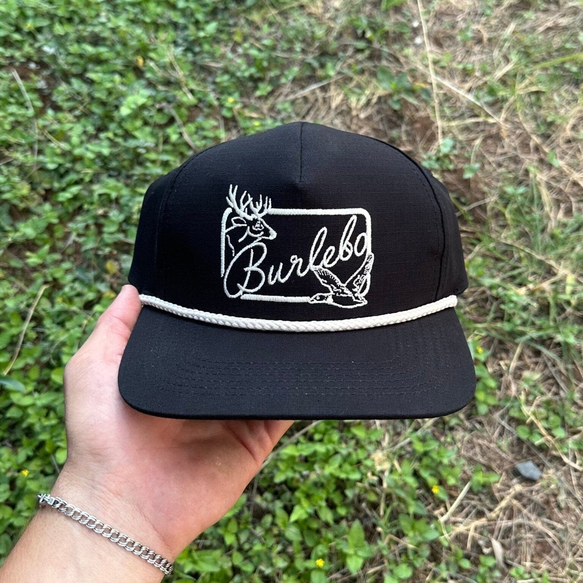 Youth Cap- Black Patch Logo - BURLEBO