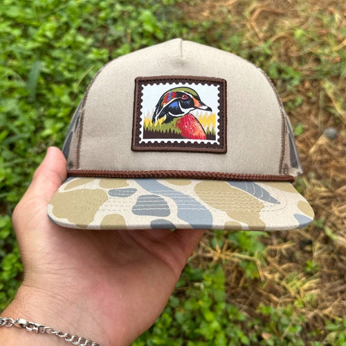 Youth Cap - Camo Duck Stamp - BURLEBO