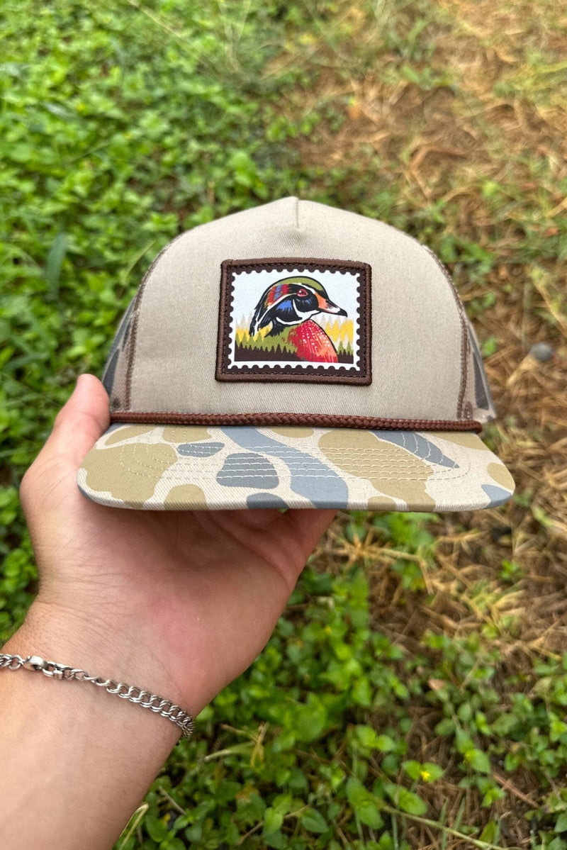 Youth Cap - Camo Duck Stamp - BURLEBO