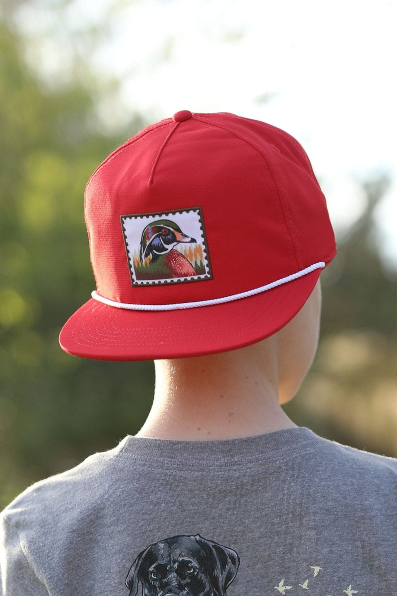 Youth Cap - Duck Stamp - Red – BURLEBO