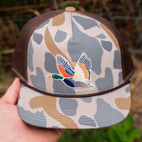 Youth Cap - Retro Camo Duck - BURLEBO