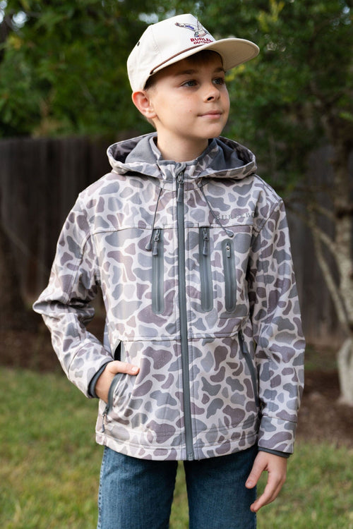 Youth Challenger Jacket - Classic Deer Camo - BURLEBO