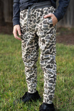 Youth Fleece Jogger - Classic Deer Camo - BURLEBO